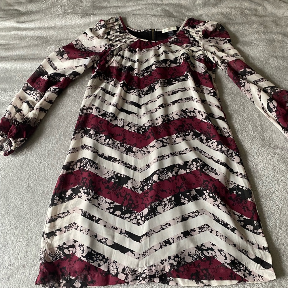 Love Fire Long Sleeve Mini Dress